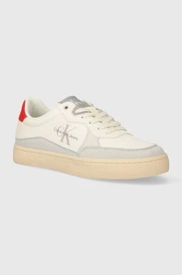 Calvin Klein Jeans sneakersy CLASSIC CUPSOLE LOW LTH ML FAD kolor beżowy YM0YM00885