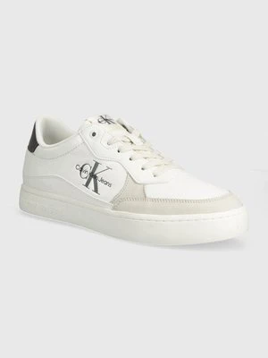 Calvin Klein Jeans sneakersy CLASSIC CUPSOLE LOW LTH ML FAD kolor biały YM0YM00885