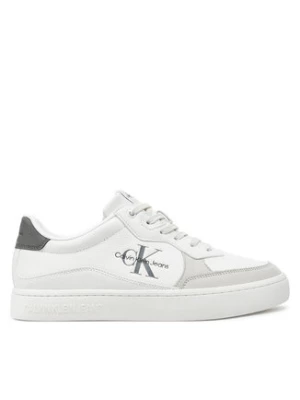 Calvin Klein Jeans Sneakersy Classic Cupsole Low Lth Ml YM0YM00885 Biały