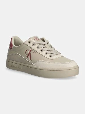 Calvin Klein Jeans sneakersy CLASSIC CUPSOLE LOW MG LTH kolor beżowy YW0YW01585