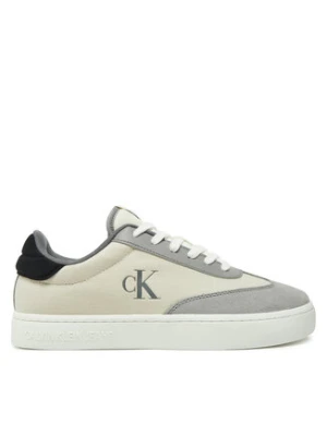 Calvin Klein Jeans Sneakersy Classic Cupsole Low Mix Mg YM0YM01169 Écru