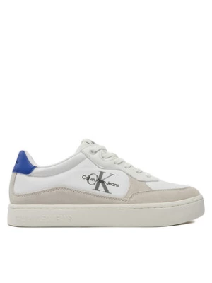 Calvin Klein Jeans Sneakersy Classic Cupsole Low Mix Mtl YM0YM01033 Biały