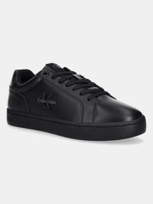 Calvin Klein Jeans sneakersy CLASSIC CUPSOLE MONO LTH męskie kolor czarny YM0YM01369