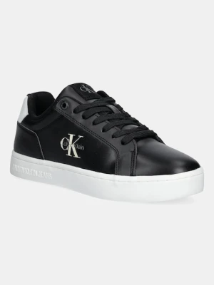 Calvin Klein Jeans sneakersy CLASSIC CUPSOLE MONO LTH WN damskie kolor czarny YW0YW01902
