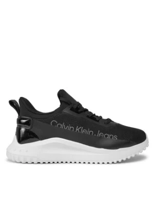 Calvin Klein Jeans Sneakersy Eva Run Slipon Lace Mix Lum Wn YW0YW01303 Czarny