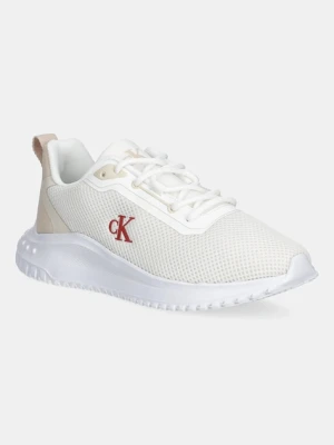 Calvin Klein Jeans sneakersy EVA RUNNER L-UP MIX MESH LOGO CK damskie kolor biały YW0YW01851