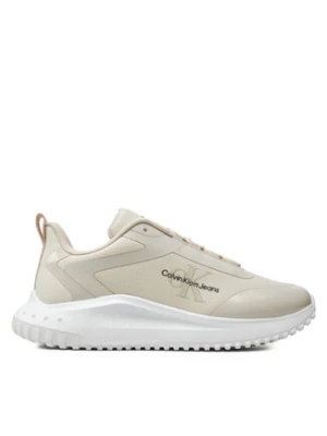 Calvin Klein Jeans Sneakersy Eva Runner Low Lace Mix Ml Wn YW0YW01442 Beżowy