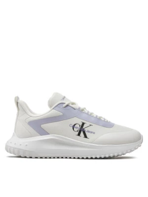 Calvin Klein Jeans Sneakersy Eva Runner Low Lace Mix Ml Wn YW0YW01442 Biały