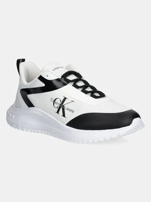 Calvin Klein Jeans sneakersy EVA RUNNER LOW LACE ML MIX kolor biały YM0YM00968