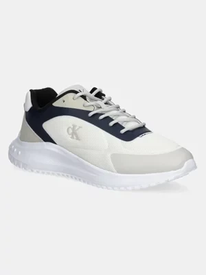 Calvin Klein Jeans sneakersy EVA RUNNER LOW MESH MIX kolor biały YM0YM01185