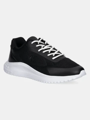 Calvin Klein Jeans sneakersy EVA RUNNER LOW MESH MIX kolor czarny YM0YM01185