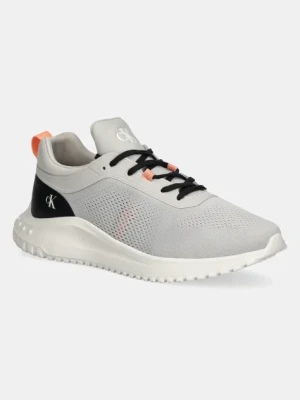 Calvin Klein Jeans sneakersy EVA RUNNER TECH KNIT męskie kolor szary YM0YM01293