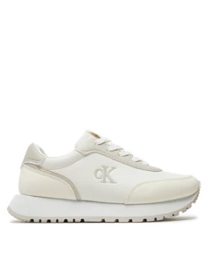 Calvin Klein Jeans Sneakersy Low Cut Lace-Up Sneaker V3A9-81004-1269 S Écru