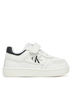 Calvin Klein Jeans Sneakersy Low Cut Lace-Up/ Velcro Sneaker V1X9-82077-1355 M Biały