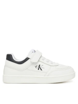 Calvin Klein Jeans Sneakersy Low Cut Lace-Up/ Velcro Sneaker V1X9-82077-1355 S Biały