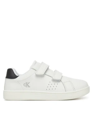 Calvin Klein Jeans Sneakersy Low Cut Velcro Sneaker V1X9-82074-1355 S Biały