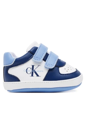 Calvin Klein Jeans Sneakersy Low Cut Velcro V0B9-82071-1433 Niebieski