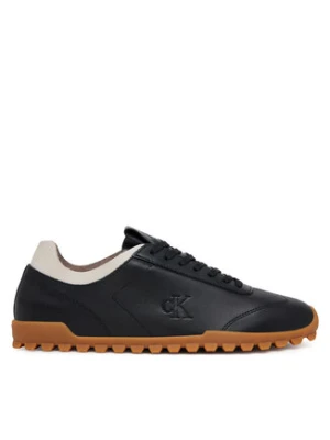 Calvin Klein Jeans Sneakersy Low Profile Runner Mg Lth Mix YW0YW01847 Czarny