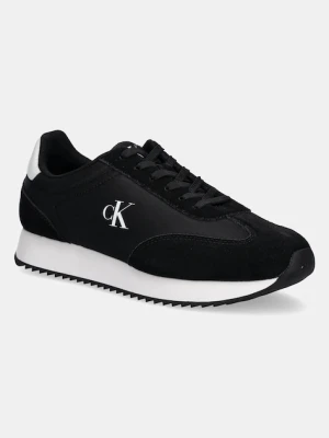 Calvin Klein Jeans sneakersy RETRO RUNNER LACE UP NY-SU męskie kolor czarny YM0YM01325