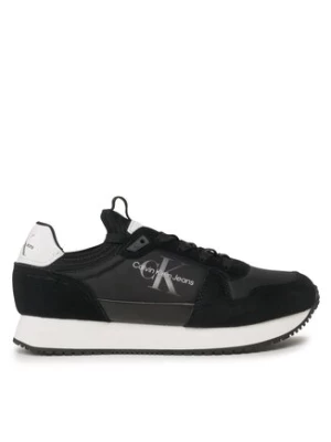 Calvin Klein Jeans Sneakersy Retro Runner Laceup Refl YM0YM00742 Czarny
