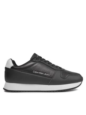 Calvin Klein Jeans Sneakersy Retro Runner Low Lth In Sat YM0YM00863 Czarny