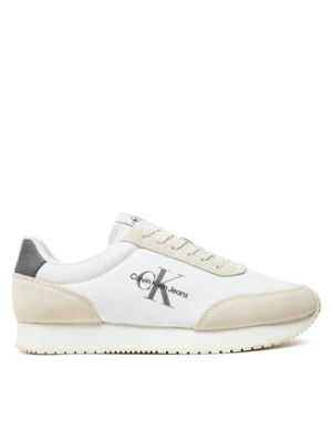 Calvin Klein Jeans Sneakersy Retro Runner Su-Ny Mono YM0YM00804 Biały