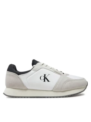 Calvin Klein Jeans Sneakersy Retro Sock Runner Mg Wmm YM0YM01152 Biały