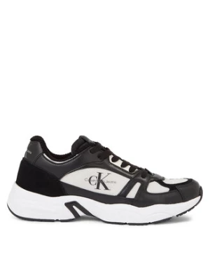 Calvin Klein Jeans Sneakersy Retro Tennis Laceup Coui YM0YM00793 Czarny