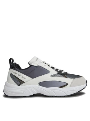 Calvin Klein Jeans Sneakersy Retro Tennis Low Mix In Sat YM0YM00877 Czarny