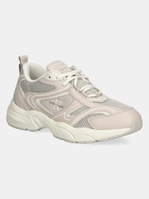 Calvin Klein Jeans sneakersy RETRO TENNIS MESH ML kolor beżowy YW0YW01807