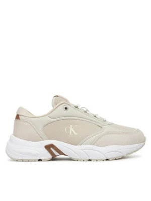 Calvin Klein Jeans Sneakersy Retro Tennis Mg Mix YW0YW01743 Beżowy