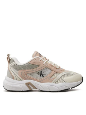 Calvin Klein Jeans Sneakersy Retro Tennis Su-Mesh Wn YW0YW00891 Beżowy