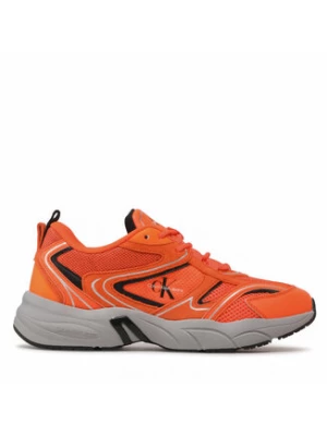 Calvin Klein Jeans Sneakersy Retro Tennis Su-Mesh YM0YM00589 Pomarańczowy