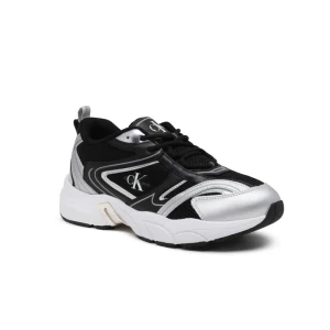 Calvin Klein Jeans Sneakersy RETRO TENNIS | z dodatkiem skóry