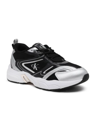 Calvin Klein Jeans Sneakersy RETRO TENNIS | z dodatkiem skóry czarny