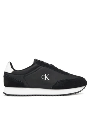 Calvin Klein Jeans Sneakersy Runner Laceup Mg Nylon Mix YW0YW01828 Czarny
