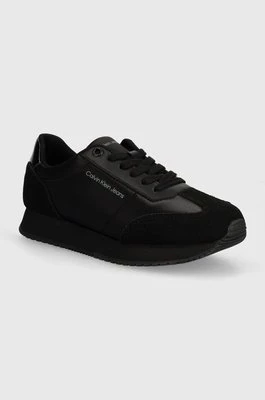 Calvin Klein Jeans sneakersy RUNNER LOW LACE MIX IN DC kolor czarny YW0YW01367