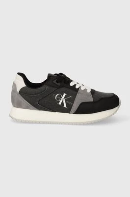 Calvin Klein Jeans sneakersy RUNNER LOW LACE MIX ML BTW kolor czarny YW0YW01436