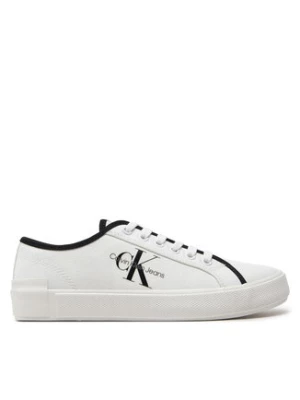 Calvin Klein Jeans Sneakersy Skater Vulcanized Low Cs Ml Mr YW0YW01453 Biały