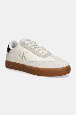 Calvin Klein Jeans sneakersy skórzane CLASSIC CUPSOLE LOW kolor beżowy YM0YM01272