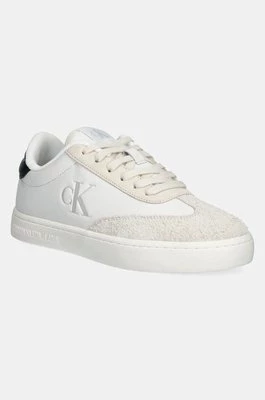 Calvin Klein Jeans sneakersy skórzane CLASSIC CUPSOLE LOW kolor biały YM0YM01272