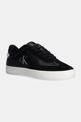 Calvin Klein Jeans sneakersy skórzane CLASSIC CUPSOLE LOW MG MIX kolor czarny YW0YW01611