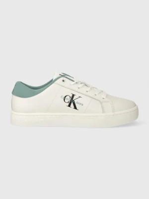 Zdjęcie produktu Calvin Klein Jeans sneakersy skórzane CLASSIC CUPSOLE LOW ML LTH kolor biały YM0YM00864