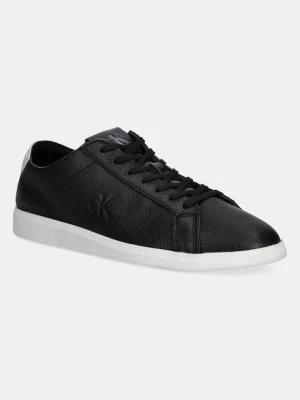 Calvin Klein Jeans sneakersy skórzane LOW PROFILE CUPSOLE TMB LTH męskie kolor czarny YM0YM01331