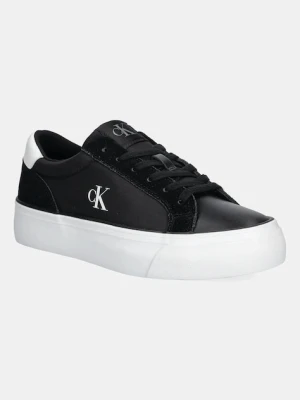 Calvin Klein Jeans sneakersy VULC FLATFORM MG NYLON MIX damskie kolor czarny YW0YW01896