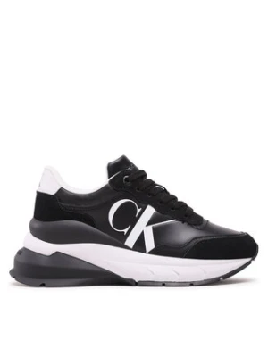 Calvin Klein Jeans Sneakersy Wedge Runner Mix Lth Wn YW0YW01099 Czarny
