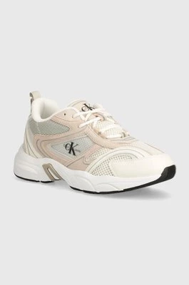 Calvin Klein Jeans sneakersy YW0YW00891 RETRO TENNIS SU-MESH W kolor beżowy YW0YW00891