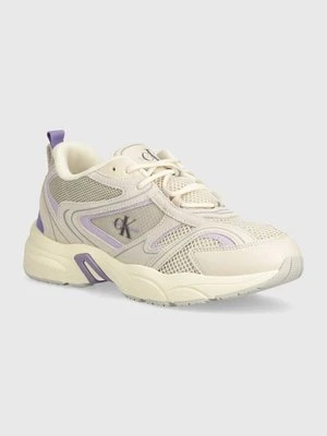 Calvin Klein Jeans sneakersy YW0YW00891 RETRO TENNIS SU-MESH W kolor beżowy YW0YW00891