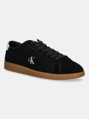 Calvin Klein Jeans sneakersy zamszowe LOW PROFILE CUPSOLE SU męskie kolor czarny YM0YM01321