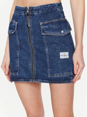Calvin Klein Jeans Spódnica jeansowa J20J220669 Niebieski Regular Fit